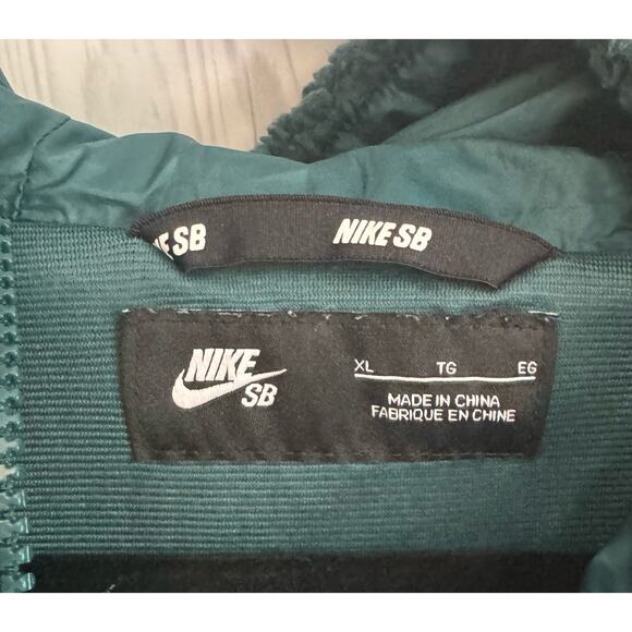 Nike SB - Everett Sherpa Fleece -Full Zip Hooded Jacket Mens XL  Atomic Teal - Picture 2 of 8